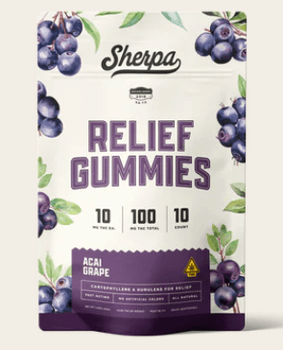 Sherpa Relief Acai Grape Gummies | 10mg D9