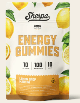 Sherpa Energy Lemon Drop Martini Gummies | 10mg D9